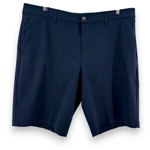 Lululemon Commission Short Relaxed 38x11 Navy Blue Slim Fit Chino Style Shorts